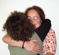 Anita and Mj Hug